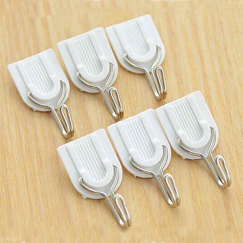 Self-adhesive plastic hook for towels. Self-adhesive plastic hook for towels.
